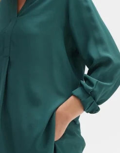 Best someday Fashion Lange Blouse Facura Deep Teal
