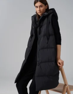 Discount someday Fashion Lange Bodywarmer Vestina Black