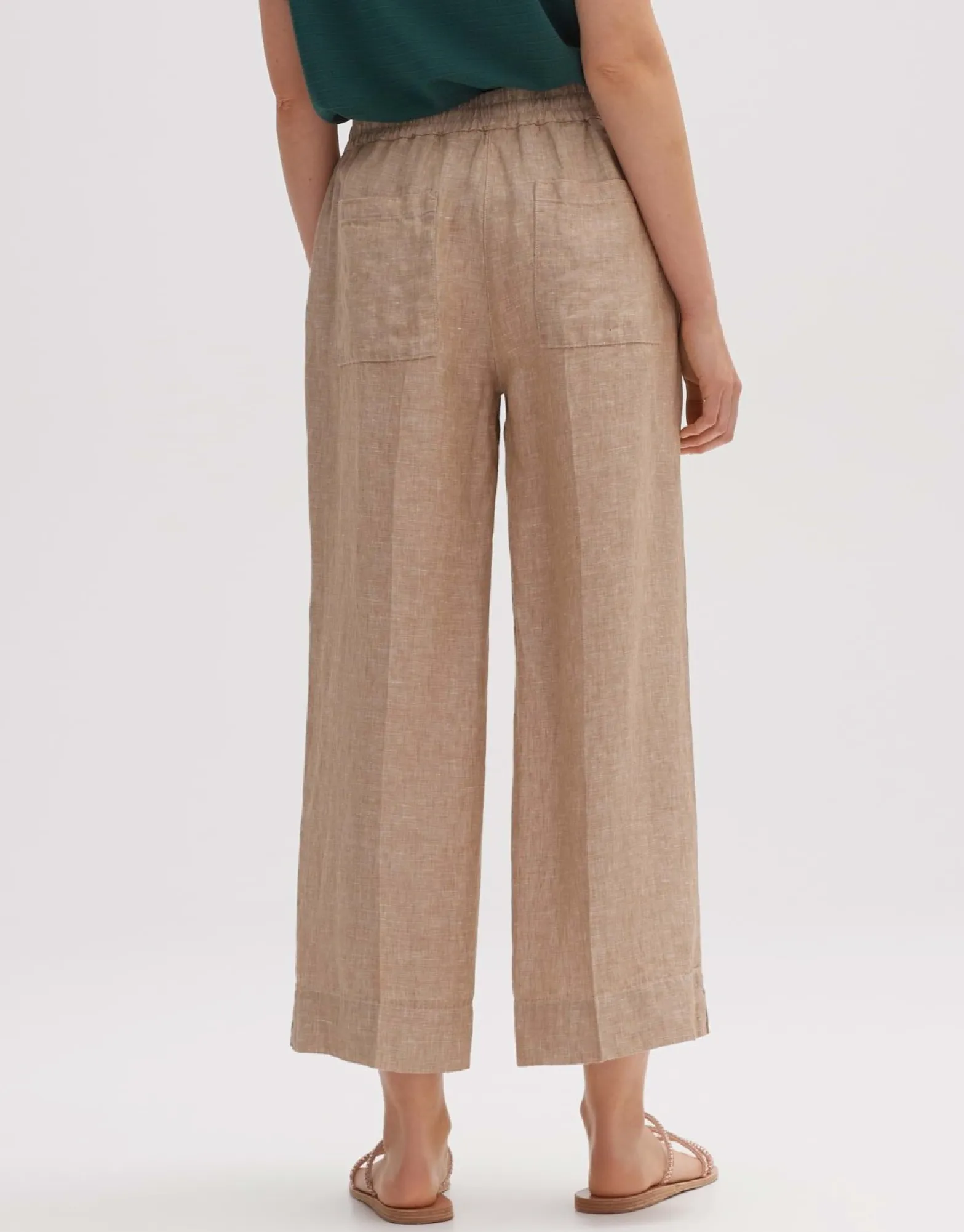 Best Sale someday Fashion Linnen Broek Madeka Natural Glaze