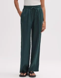 Flash Sale someday Fashion Linnen Broek Marou Deep Teal