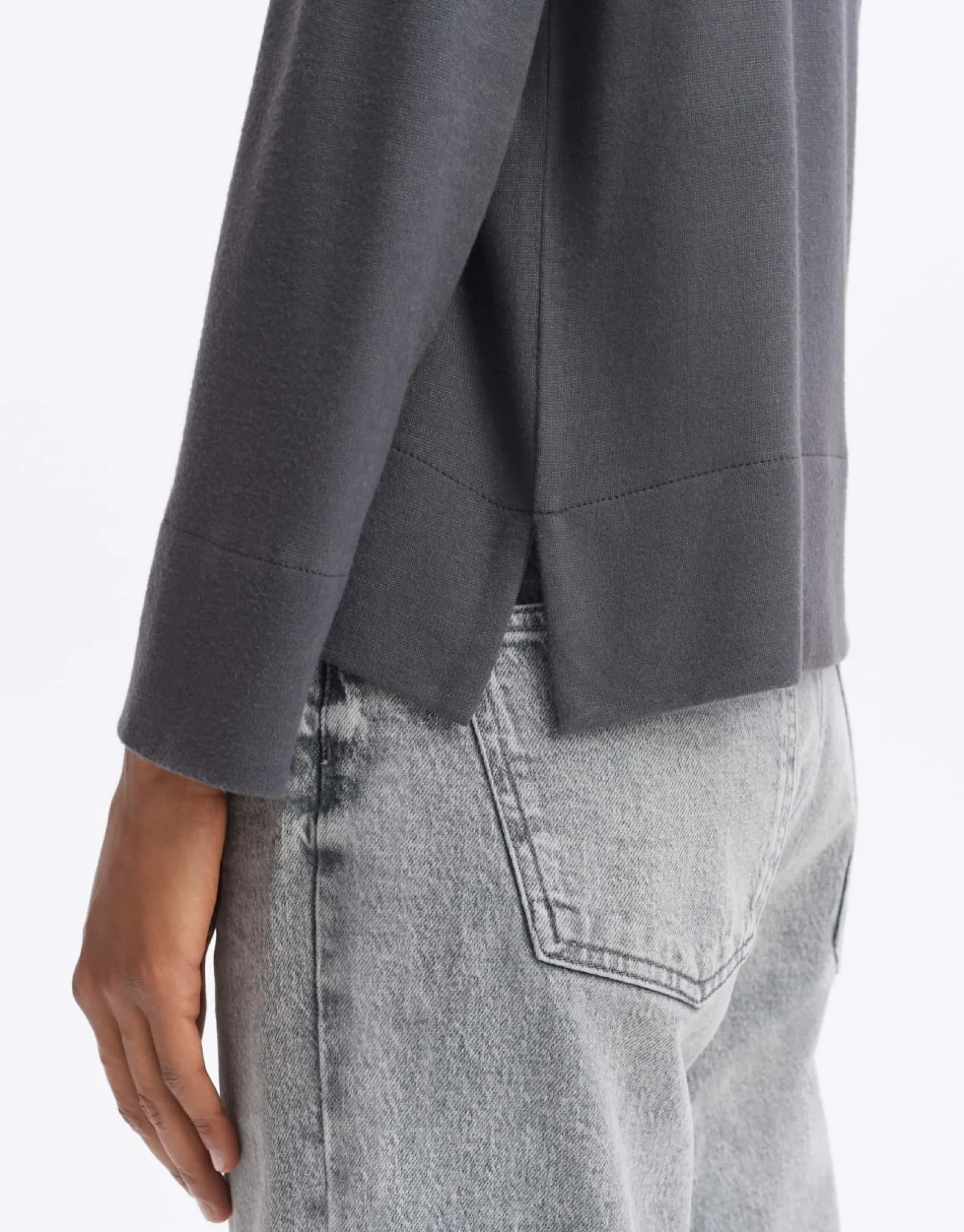 Outlet someday Fashion Longsleeve Sergina Graphite Glaze