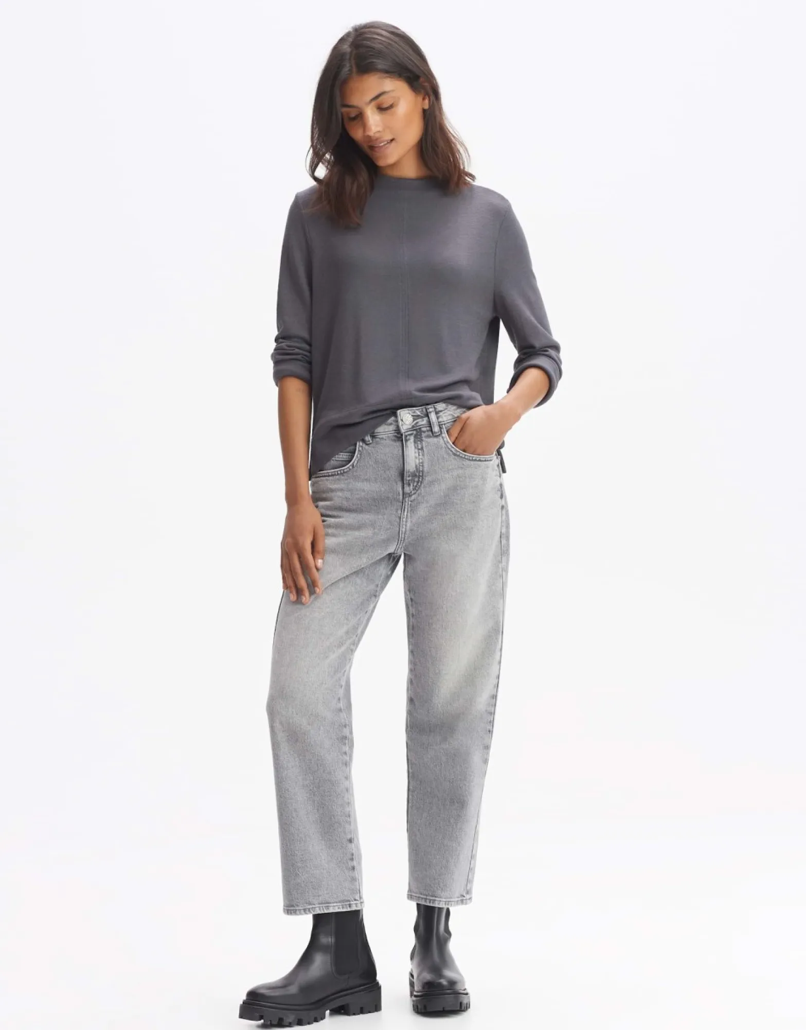 Outlet someday Fashion Longsleeve Sergina Graphite Glaze