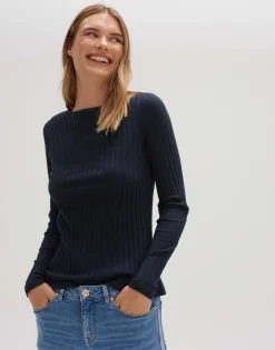 New someday Fashion Longsleeve Sovke Coal Blue