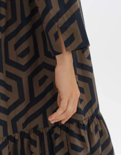 Discount someday Fashion Midi Jurk Werano Sandalwood