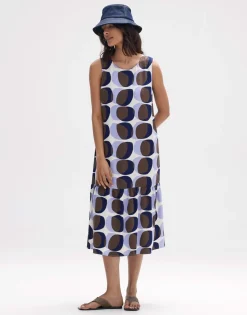 Clearance someday Fashion Midi Jurk Wicy Witty Sandalwood