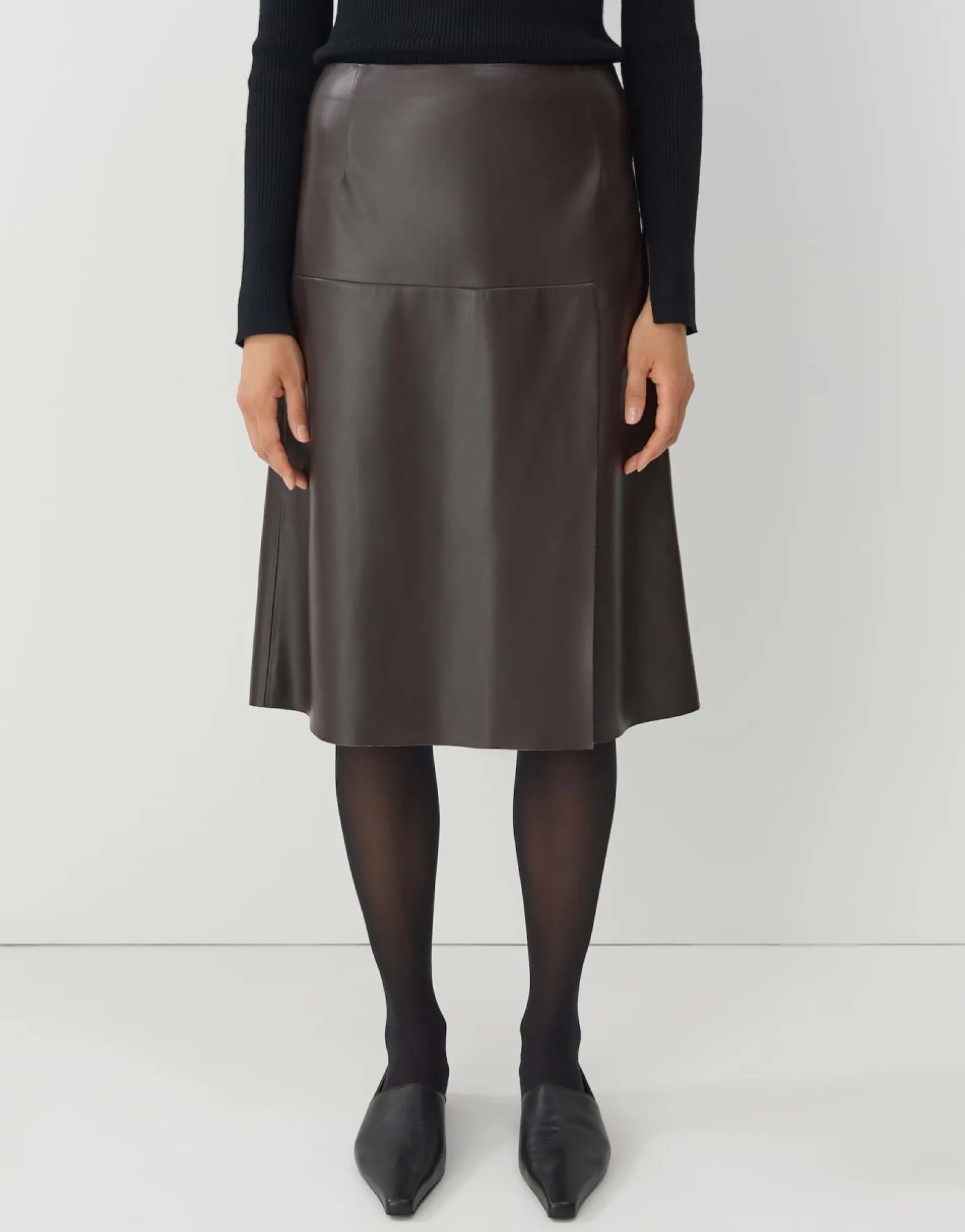 Flash Sale someday Fashion Midi Rok Omeno Dark Chocolate