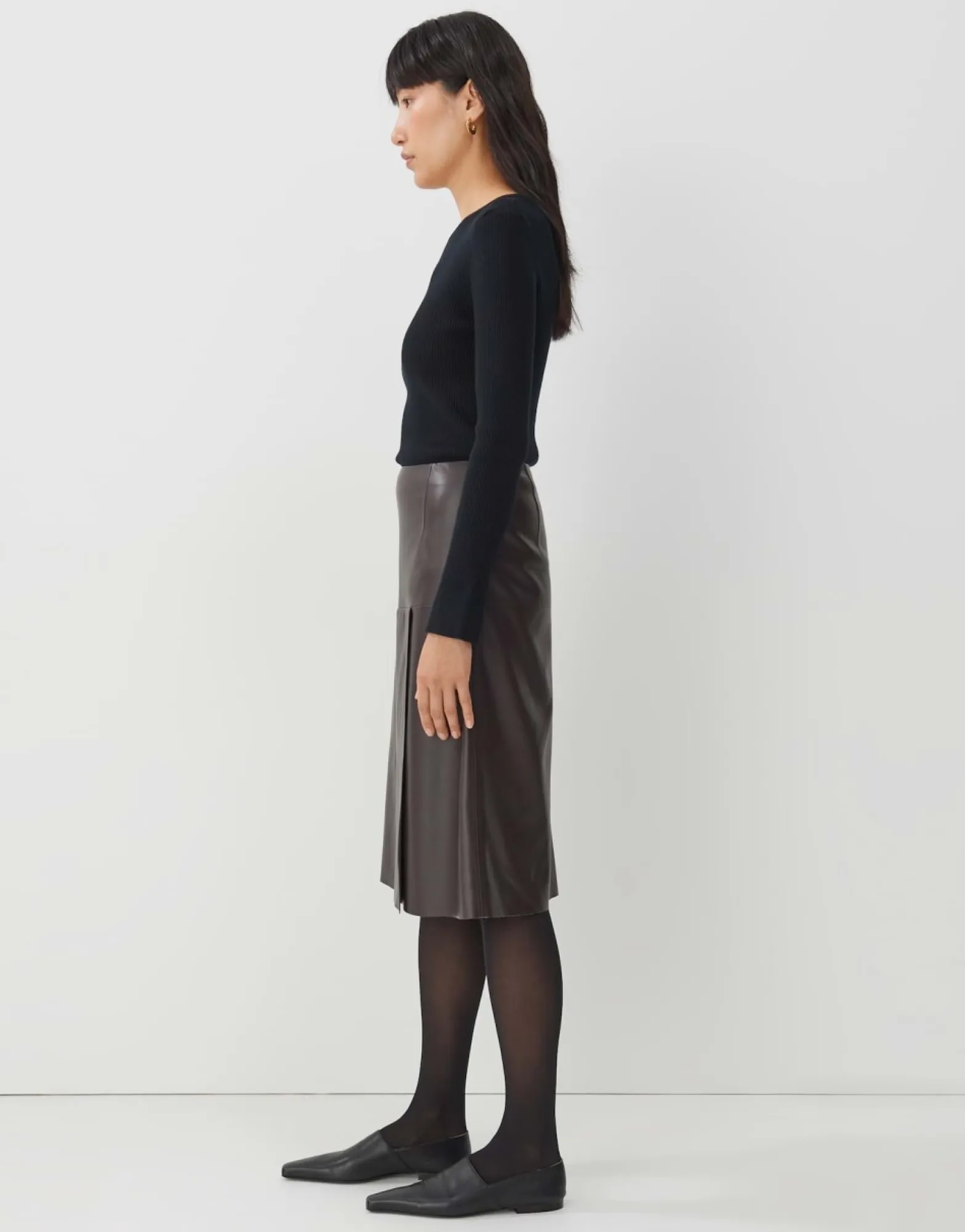 Flash Sale someday Fashion Midi Rok Omeno Dark Chocolate