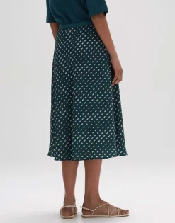 Outlet someday Fashion Midi Rok Raimona Deep Teal