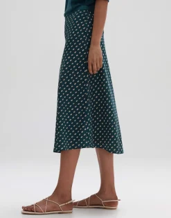 Outlet someday Fashion Midi Rok Raimona Deep Teal