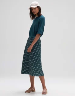 Outlet someday Fashion Midi Rok Raimona Deep Teal