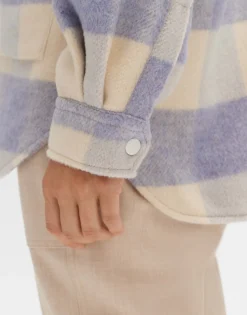 Hot someday Fashion Overhemd Julola Check Soft Viola