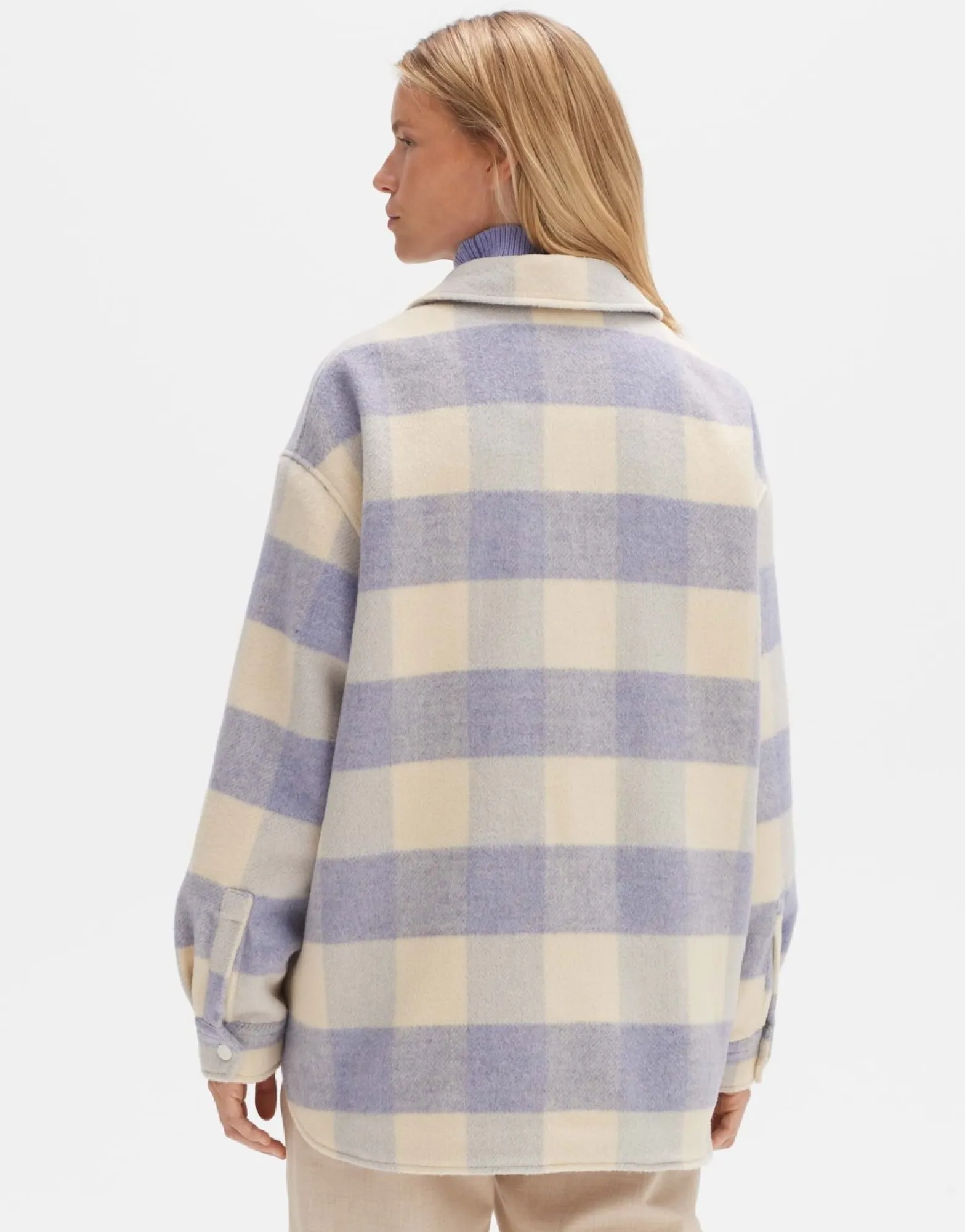 Hot someday Fashion Overhemd Julola Check Soft Viola