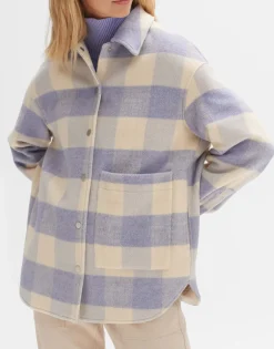 Hot someday Fashion Overhemd Julola Check Soft Viola