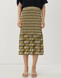 Shop someday Fashion Plissu00E9Rok Onora Chain Green Moss