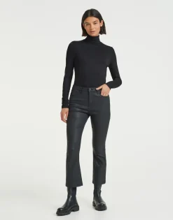 Hot someday Fashion Shirt Met Col Sariette Black