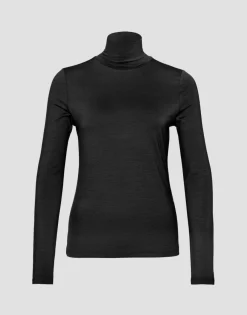 Hot someday Fashion Shirt Met Col Sariette Black