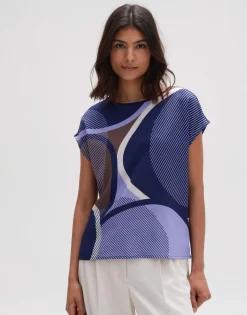 Shop someday Fashion Shirt Met Print Sadoli Print Blue Hour