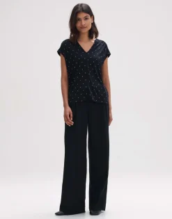 Discount someday Fashion Shirt Met Print Sandi Dotsy Black