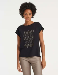 Shop someday Fashion Shirt Met Print Setro Print Black