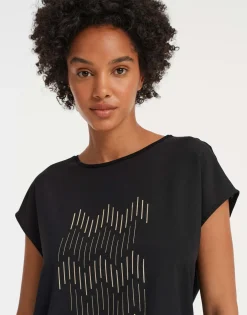 Shop someday Fashion Shirt Met Print Setro Print Black