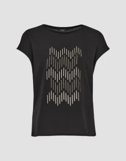 Shop someday Fashion Shirt Met Print Setro Print Black