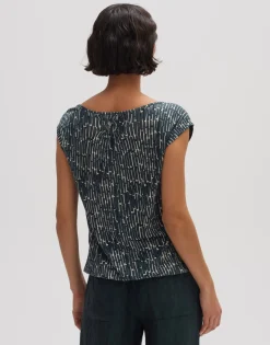 Sale someday Fashion Shirt Met Print Strolchi Sunny Deep Teal