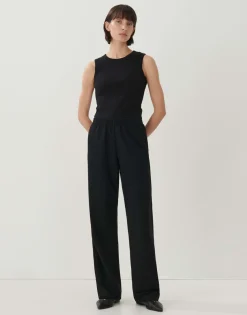 Cheap someday Fashion Stoffen Broek Cecoast Black