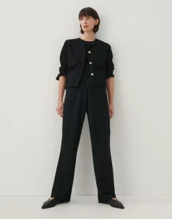 Cheap someday Fashion Stoffen Broek Cecoast Black