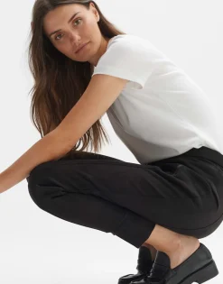 Cheap someday Fashion Stoffen Broek Levina Soft Black