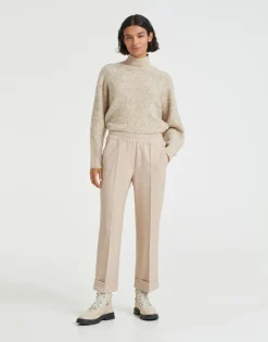 Sale someday Fashion Stoffen Broek Maikito Brushed Macadamia