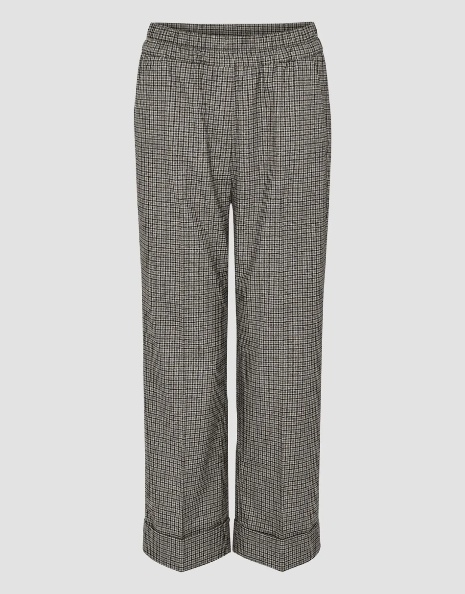 Online someday Fashion Stoffen Broek Maikito Check Hazy Fog Melange