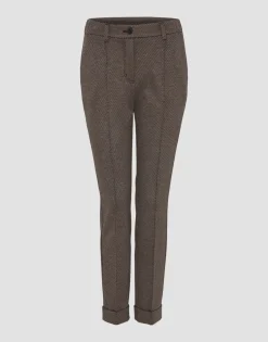 Sale someday Fashion Stoffen Broek Melina Track Sandalwood