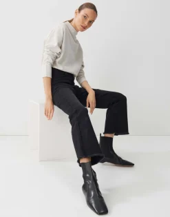 Fashion someday Fashion Uitlopende Jeans Ciflare Charcoal Dark Charcoal