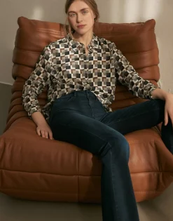 Sale someday Fashion Uitlopende Jeans Edris Deep Vintage Blue