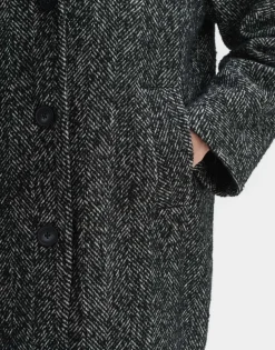 Hot someday Fashion Wollen Mantel Hajoki Black