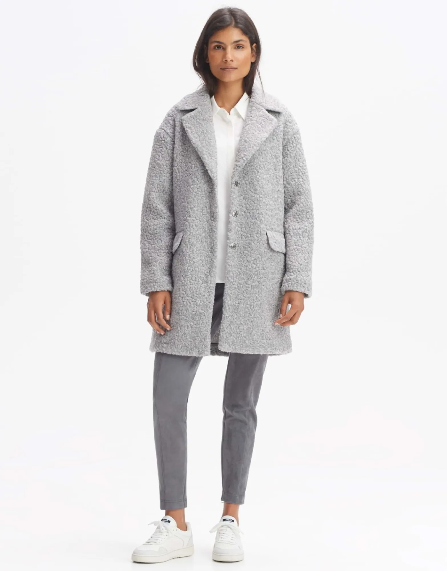 Outlet someday Fashion Wollen Mantel Hiromi Hazy Fog Melange