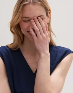 Clearance someday Fashion Zomerblouse Farani Crepe Coal Blue